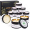 Juego de velas perfumadas, juego de 9 velas perfumadas, velas de aromaterapia de cera de soja, juego de velas perfumadas en tarro de cristal,
