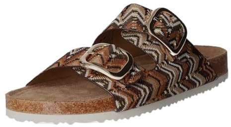 s.Oliver Damen Pantoletten mit Schnallen Bequem, Braun (Brown), 39 EU