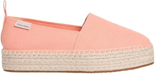 Calvin Klein Espadrilles Femme Compensées, Rose (Powder Orange), 39