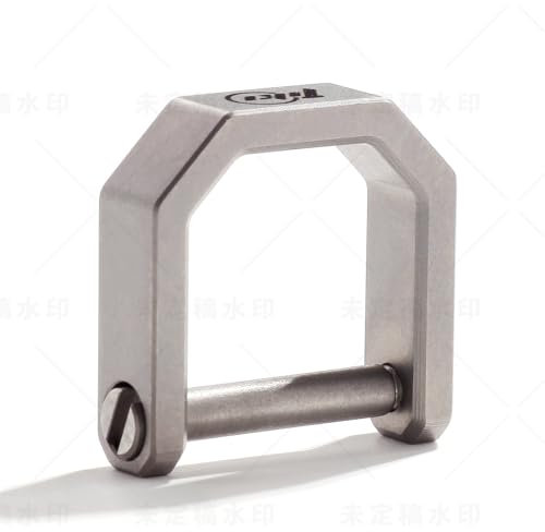 TIKIDESIGN Titan Schlüsselanhänger D-Ringe, Schäkel Schraube Schlüsselring, Schlüssel Organizer für Autoanhänger, Hufeisen Schlüsselanhänger Zubehör für DIY (Sandgestrahlt-M)