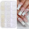 2 Boxen Rund und Halbrund Perlen für Nägel Weiß/Beige Flatback Perlen Nagelschmuck für Frauen Mädchen DIY Professionelle Nagelkunst, Gesichts Make Up