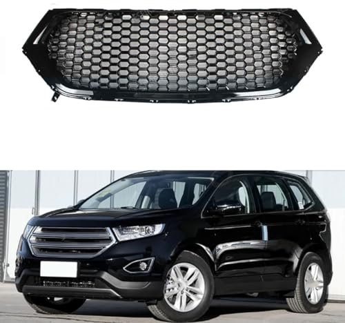 REIJAX Auto Frontstoßstangen Grill für Ford Edge 2015 2016 2017 2018, Auto Front Kühlergrille Frontstoßstangen Grille, Vorderer Stoßstangen Zentraler Kühlergrill