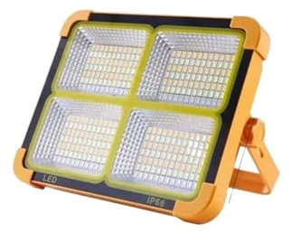 MQDLJSE Projecteur LED extérieur, Stands extérieurs Super Lumineux E projecteurs solaires à Batterie Rechargeable éclairage d'entrepôt projecteurs Portables, projecteurs Super Lumineux (20
