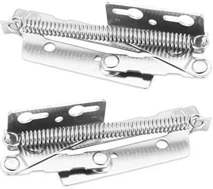 Cpolebev 2X 80 Degree Sprung Hinges Cabinet Door Lift Up Stay Flap Top Support Cupboard Kitchen