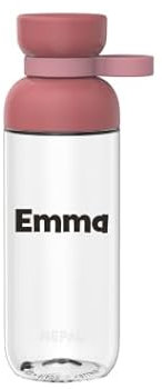 Mepal Personalisierte Trinkflasche mit Namen - Wasserflasche für Kinder und Erwachsene - Flasche für Schule & Arbeit - Stoßfest, Auslaufsicher - BPA-frei & Spülmaschinenfest - 500 ml - Vivid mauve