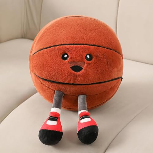 corgi butt Süßes Basketball Plüsch Kissen, Sport-Style Spielzeug Stofftier für Bett oder Sofa,Cute Basketball Plush Pillow, Practical Sports Throw Pillow and Nice Basketball-Themed Birthday Gifts