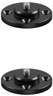 Ddujbtp Standard-Wandhalterung mit 1/4-Zoll-Gewinde aus Aluminiumlegierung, kompatibel mit DSLR-Lichtern, Smartphone-Klemmen, schwarzer Tablet-Ständer-Adapter, 1/4-Zoll-Schnittstellen