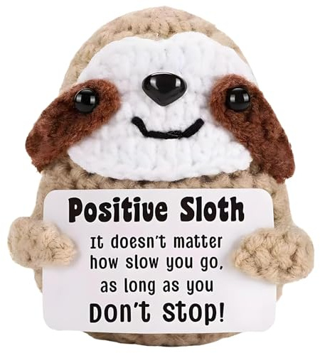 TioRacY Positive Geschenke,emotional Support,Positive Emotional Support Crochet Animal - Gift for Stress Relief, Pocket Hug Keepsake, Handmade Positive Gifts for Friends & Family - Home Decor