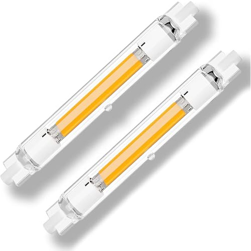 DafuDaGui R7S LED 118mm Dimmbar, Kaltweiß 6000K, LED R7S 118mm Lampen Ersatz für 300W Halogen Leuchtmittel,Kein Flackern Stab Lampen, 360°Abstrahlwinkel, 3000LM, AC 230-240V - 2 Stück