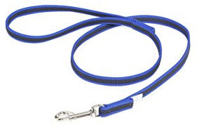 IDC Color & Gray gumierte Leine, 14 mm x 1 m mit Schlaufe, Blau-Grau