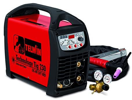 TELWIN 852055 Telwin Modelo Technology Tig 230 DC-HF/Lift VRD Soldadora Inverter TIG, 430mm x 176mm x 340 mm