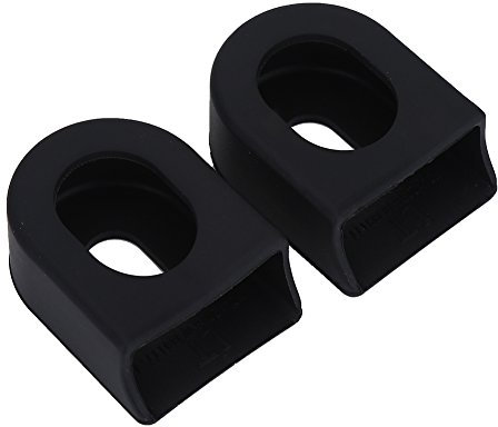 Crank Boot Armor - Paar Schutzhülle Pedale Protektoren Aus Silikon Für MTB Und Fahrräder, Universal Maßnahme (Schwarze Farbe)