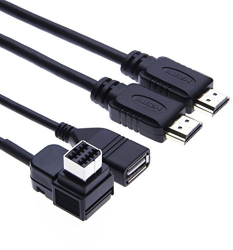 Keple CD-IH202 Cavo by for 5/ 5S/ 5C/ 6s/ Plus/ 7 Plus/ 7s/ X to AppRadio 3 (SPH-DA210 and DA110)/ (DA100)/ AVIC-Z150BH/ X950BH/ AVH-X8500BHS/ 8000NEX/ 7000/6000/ 4000 | HDMI Interface Adaptor