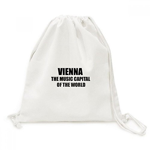 DIYthinker Wien Musik-Hauptstadt der Welt Canvas-Rucksack-Reisen Shopping Bags