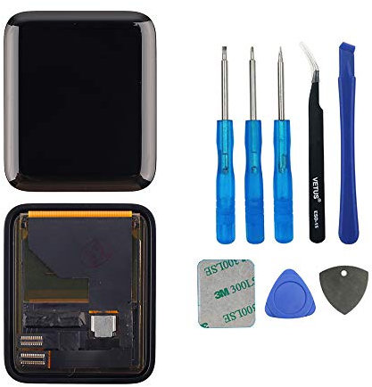 swark Schermo LCD Compatibile con iWatch Serie 1 A1803 (1° Generazione) A1554 42 mm Versione Sport, Schermo LCD e digitalizzatore da Montare + Strumenti