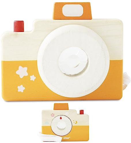 Le Toy Van – Jouet en Bois d’Éveil Appareil Photo des Stars Petilou | Jeu d’Activité Éducatif Montessori | Enfants Bébés 18 Mois et Plus