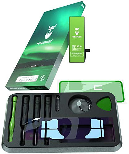 Hagnaven® Li-Polymer Akku für Apple iPhone 8 | LEISTUNGSSTARKER Ersatzakku mit Werkzeug und Klebestreifen | 1921 mAh | HÖHERE KAPAZITÄT | hochwertige QUALITÄTSZELLEN | Beste AKKULAUFZEIT