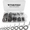 THKFISH Ruten Reparatur Kit Spinn Ruten Reparatur Keramik Edelstahl Carbon Spinnrutenführungen Angeln Ruten Reparatur Kit 75stück