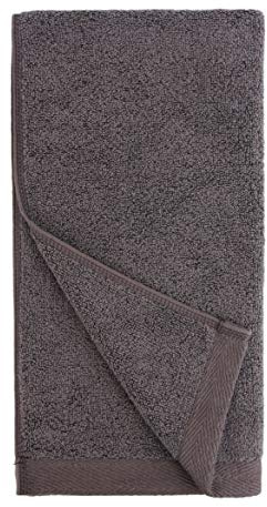 Everplush Flat Loop Handtücher-Set, schnelltrocknend, anthrazit, 4 Stück