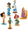 Disney Mädchen Prinzessinnen 6 Abbildung Spielset