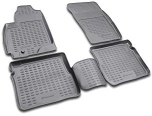 Element Gummimatten Passgenaue Fußmatten Mitsubishi Outlander 2003-2006 4tlg