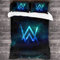 Knncch Alan Walker DJ Bettwäsche, 3D Bettwäsche Tröster Quilt Set 3-teiliges Bettwäscheset Bettbezug Set mit 2 Kissenbezügen