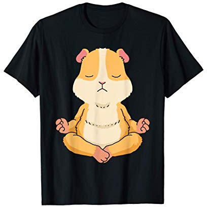 Meerschweinchen Shirt Frauen Meditation Tshirt Mädchen Yoga T-Shirt