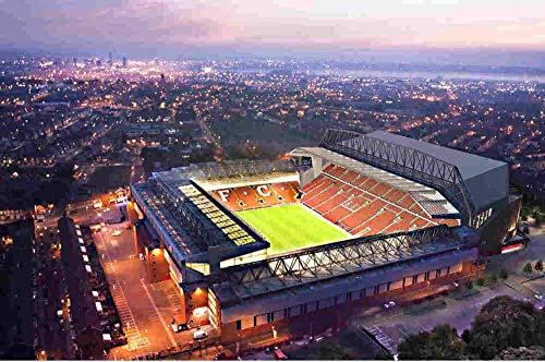 1000 Pieces Jigsaw Puzzles For Adults Liverpool: Football Stadium Poster Cardboard Puzzle Educational Game Stress Reliever Difficult Challenge Puzzle For Kids