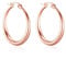 Philip Jones Rose Gold Plated 25mm Hoop Earrings