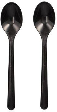 Haval Kaffeelöffel, Bio-PP 13 cm schwarz extra stabil 96438 Mehrweglöffel wiederverwendbar, 50 Stück