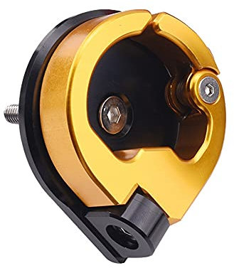 iSpchen Gancio universale per motocicletta Scooter per moto in lega di alluminio Borsa per casco da viaggio Gancio portaoggetti Gancio per artiglio per manubrio