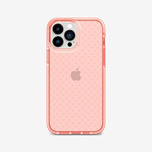 Tech21 T21-8970 Evo Check for iPhone 13 Pro Max – Ultra-Protective Phone Case with 16ft Multi-Drop Protection, Coral