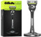 GilletteLabs Men's Razor + 1 Razor Blade Refill, with Exfoliating Bar, Includes Premium Magnetic Stand