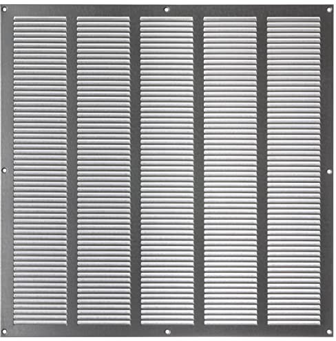 500x500mm Griglie D'Aerazione/Ventilazione in Metallo Zincato - Griglia D'aria con Rete Anti Insetti