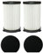 qinggw Filtro Hepa para MooSoo D600 D601 Cecotec Conga Thunderbrush 520 550 560 Ariete Handy Force 2761 2759 RBT Piezas de aspiradora (Color : 2Pcs)