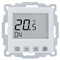 Ritzer Raumthermostat Digital für Busch-Jaeger Balance SI, Gira, Berker, Merten und Jung zur Regelung von Fußbodenheizung Stellantrieben 230V, alpinweiß (Merten Serie System M)