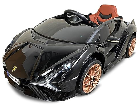 Lamborghini SIAN 12V Children's Electric Car with Remote Control MP4 Metallic Black