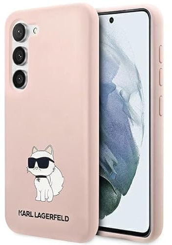 Karl Lagerfeld Hülle KLHCS23SSNCHBCP Samsung S23 S911 rosa silikon Choupette