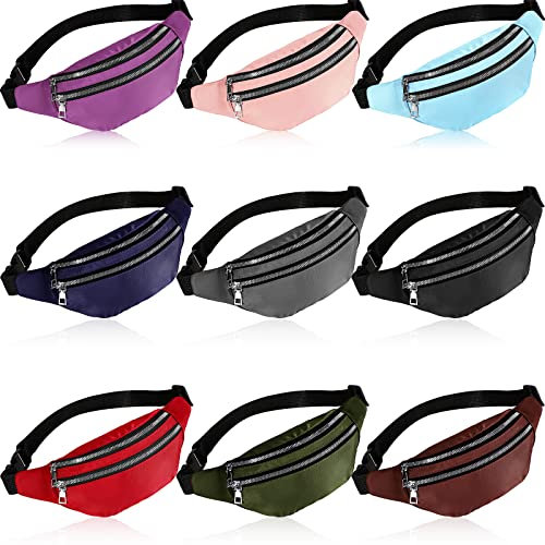 Amylove Marsupio impermeabile per donne e uomini, con cinghia regolabile, per viaggi, escursionismo, ciclismo, corsa, sport all'aria aperta, 9 colori