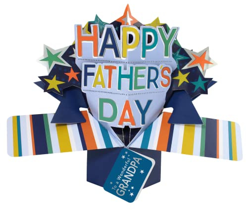 To A Wonderful Grandpa Happy Father's Day Pop Up Card 3D Greeting Cards POP005F05