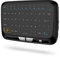 ERYUE Teclado Inalámbrico 2.4GHz con Touchpad, Mando a Distancia, Respuesta de Vibración, Negro, qwerty, Ambidiestro, para Smart TV, Android TV Box, PC portátil