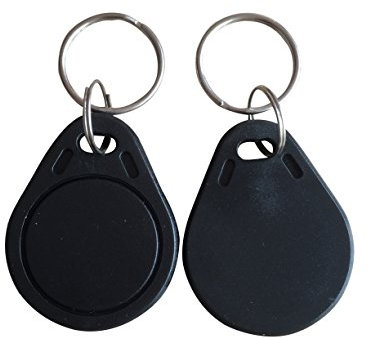 YARONGTECH® Badges RFID 13.56Mhz | Programmable MCT Android | UID modifiable | Puce CUID (Lot de 5) (Noir)