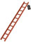PROREGAL Dachleiter | Rot | 10 Sprossen | Leiter, Teleskopleiter, Trittleiter, Bockleiter, Sprossen-Doppelleiter