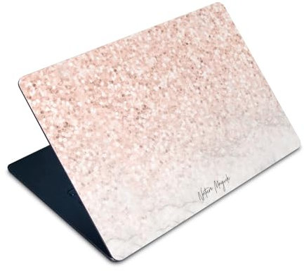 Head Case Designs Offizielle Nature Magick Rosa Gold Funkel Rosa Gold Marmor Glitzer Vinyl Haut Aufkleber Abziehbild Abdeckung kompatibel mit Apple MacBook Air 15 M2 2023