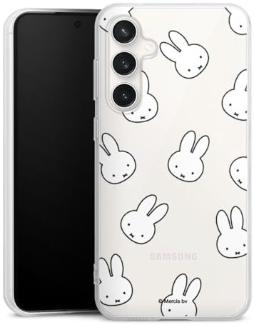 DeinDesign Silikon Hülle kompatibel mit Samsung Galaxy S23 FE Case transparent Handyhülle Miffy Muster transparent