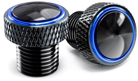 CCYYMOWOK M10 bouchons rétroviseurs moto accessoires pour mt07 mt09 mt10 sp pour z900 z650 z800 z750 pour trident 660 pour benelli trk pour cb 500x 500f cb650r cbr (bleu)