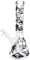 Florero de Cristal Luminoso, Florero de Cristal Luminoso Hecho a Mano de 9,8 Pulgadas, Floreros Florales Estrellados Fluorescentes Que Brillan en la Oscuridad, Florero (4)