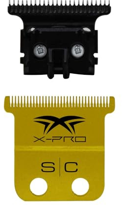 Stylecraft X-PRO Precision Klinge in Gold Titan + THE ONE Klinge für Haarschneidemaschine, Ersatzklinge für Trimmer, Originalzubehör, Kompatibel mit Gamma+ und Stylecraft