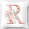 Tillskuch Kissenbezug 45x45 rosa Kissenbezüge Buchstabenfolge Kissenhülle Dekorative Dekokissen Sofakissen Couchkissen Dekokissen Zierkissenbezug Deko Kissenhüllen Wohnzimmer Schlafzimmer (R)