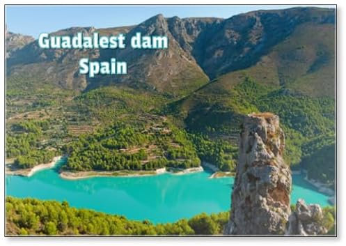 Guadalest Dam in Alicante., Fridge Magnet